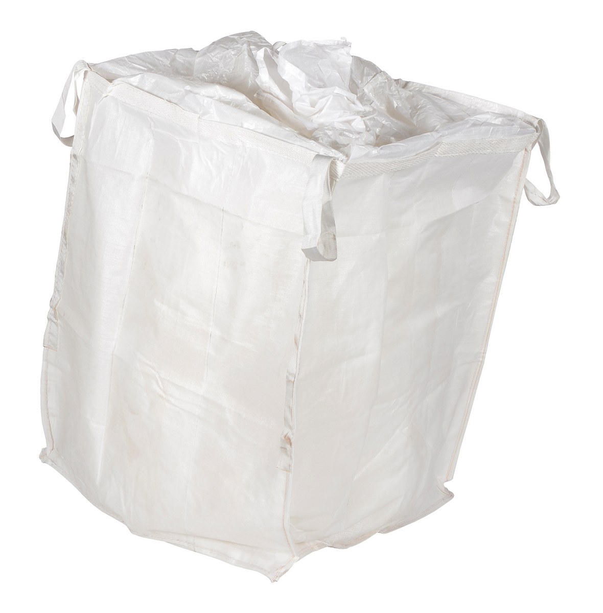 Vestil Polypropylene Coated Fabric Hopper - 40 Cubic Foot 3,300 lb - White