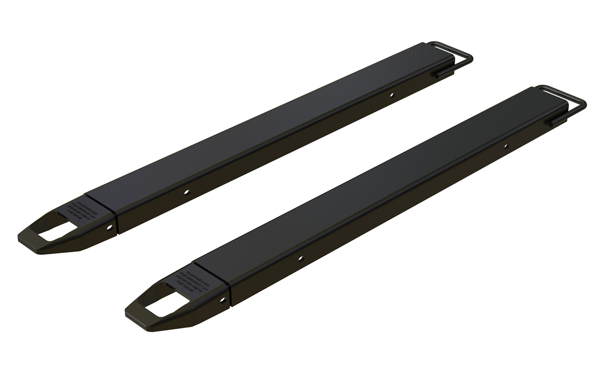 Vestil Steel Fork Extensions - 4 In. x 54 In. 4000 lb - Black
