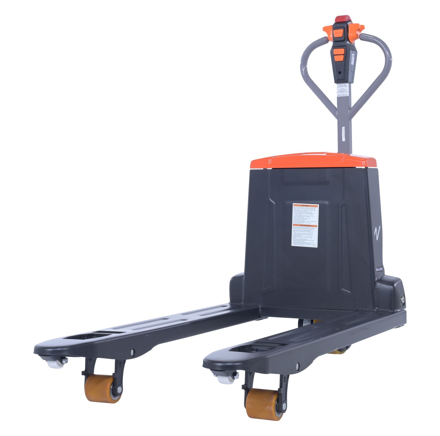 Vestil Steel Electric Pallet Truck With Powered Brakes - 27 In. x 45 In. 3,300 lb - Black/Red