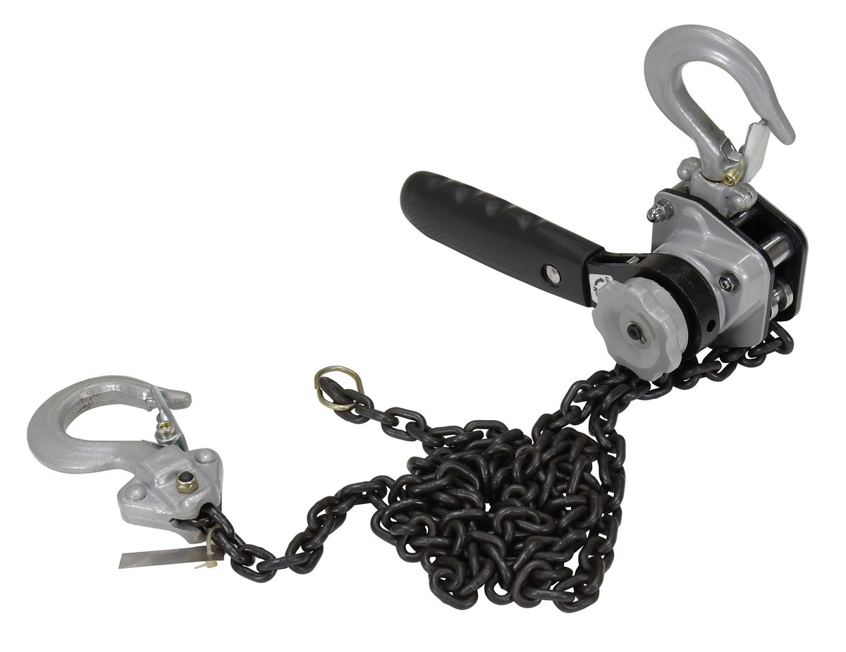 Vestil Steel Mighty Mini Lever Hoist - 5 Ft. Chain Length 500 lb - Silver