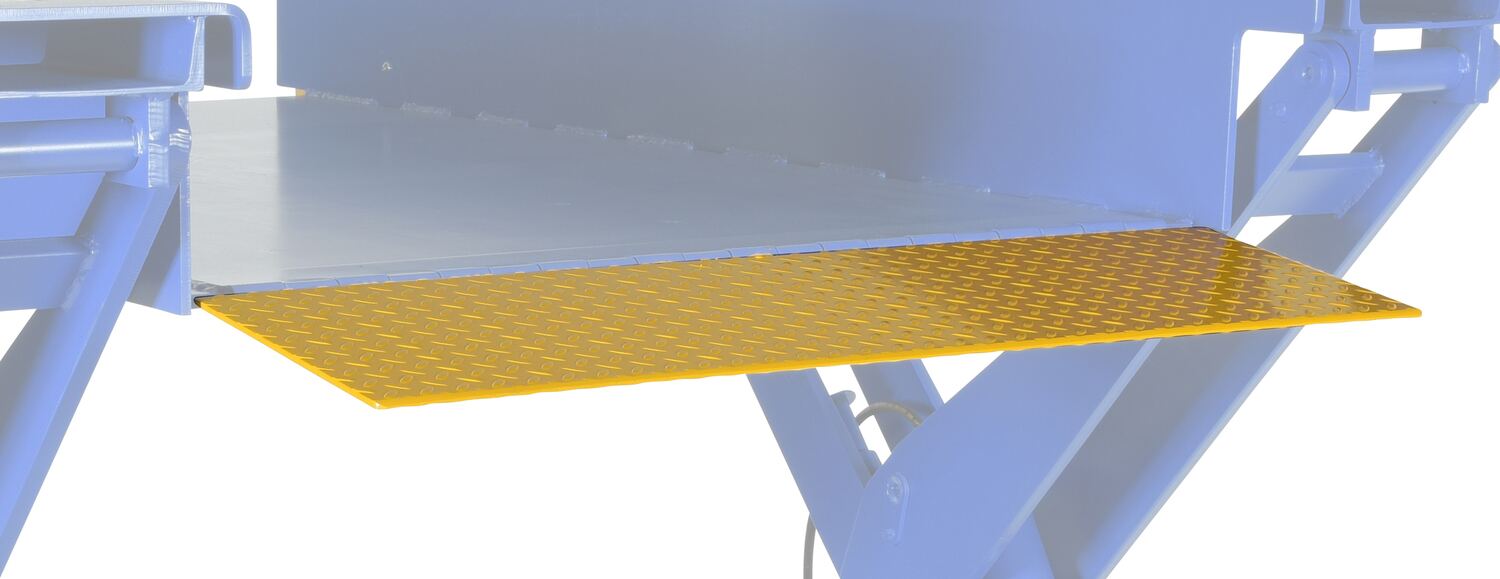 Vestil Factory Installed Steel Rollover Bridge - 44 In. x 12 In. 3000 lb For EHLTG Models