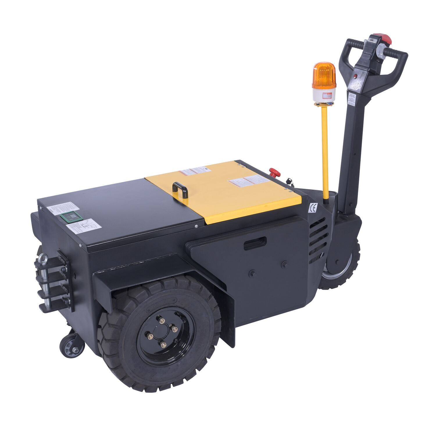 Vestil Steel Heavy Duty Electric Powered Tugger - 12,000 lb Pulling - Yellow