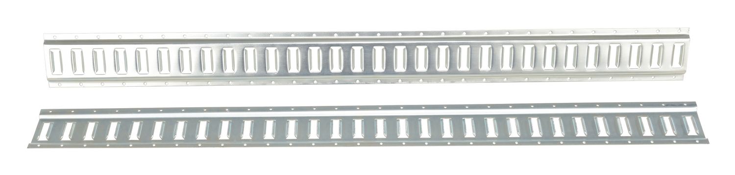 Vestil Steel Zinc Plated E-Track - 5 Ft. Length 2 Pack - Gray