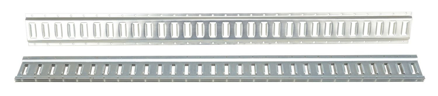 Vestil Steel Zinc Plated E-Track - 5 Ft. Length 4 Pack - Gray
