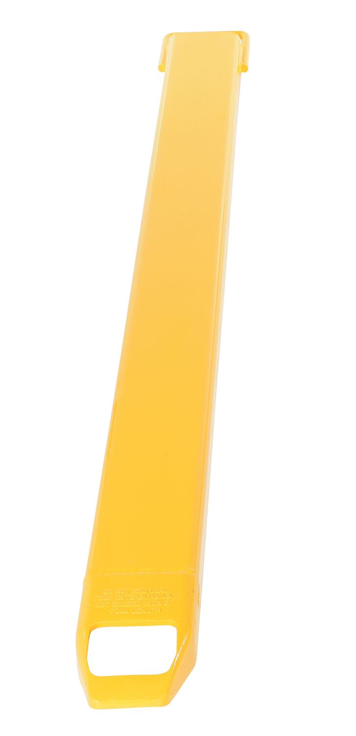 Vestil Steel Single Fork Extension - 4 In. x 72 In. 4000 lb - Yellow