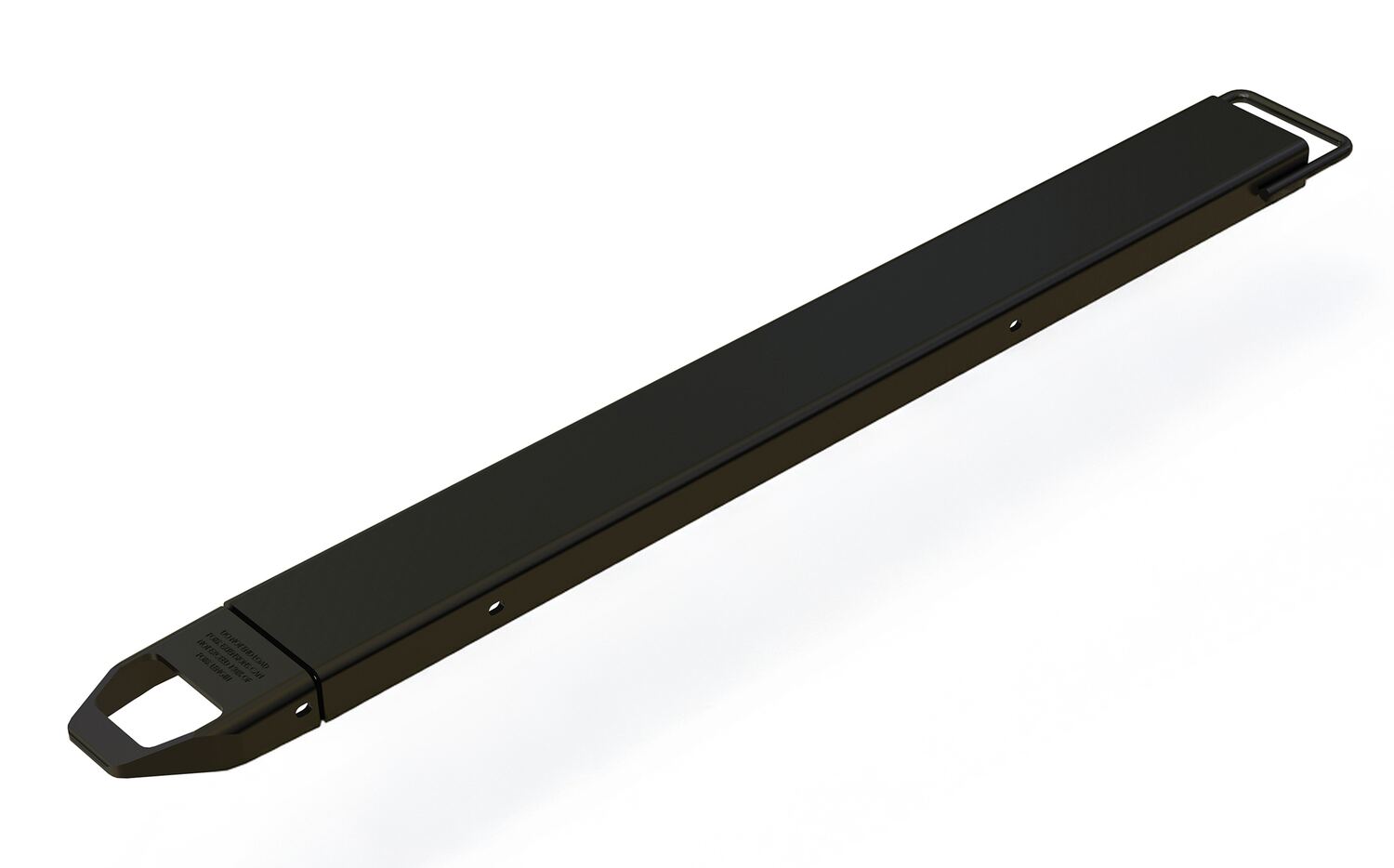 Vestil Steel Single Fork Extension - 5 In. x 63 In. 4,000 lb - Black