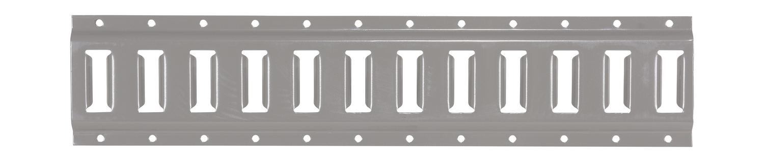 Vestil Steel E-Track - 2 Ft. Length 1 Pack - Gray