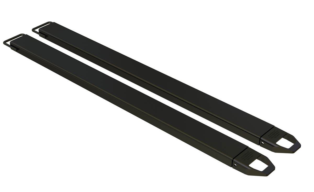 Vestil Steel Fork Extensions - 5 In. x 84 In. 4,000 lb - Black