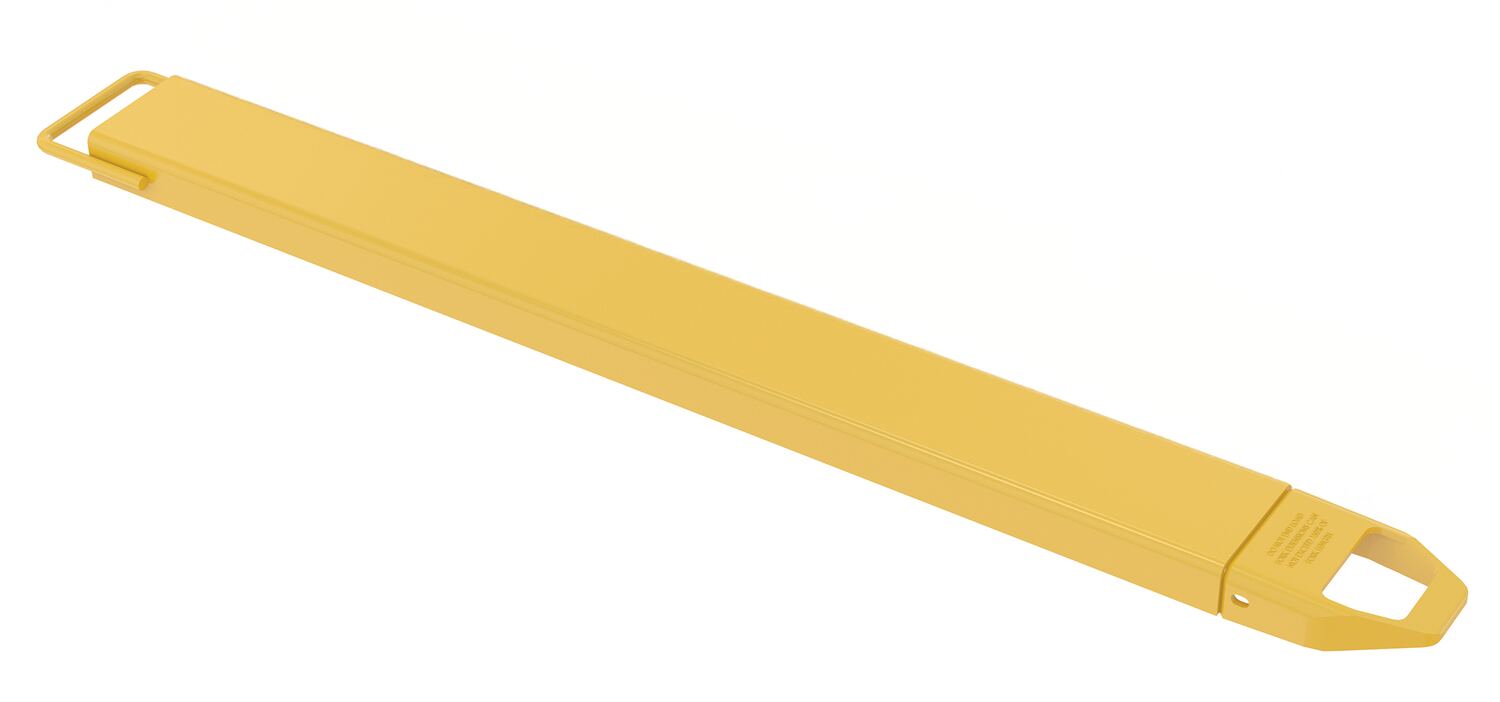 Vestil Steel Single Fork Extension - 6 In. x 63 In. 4,000 lb - Yellow