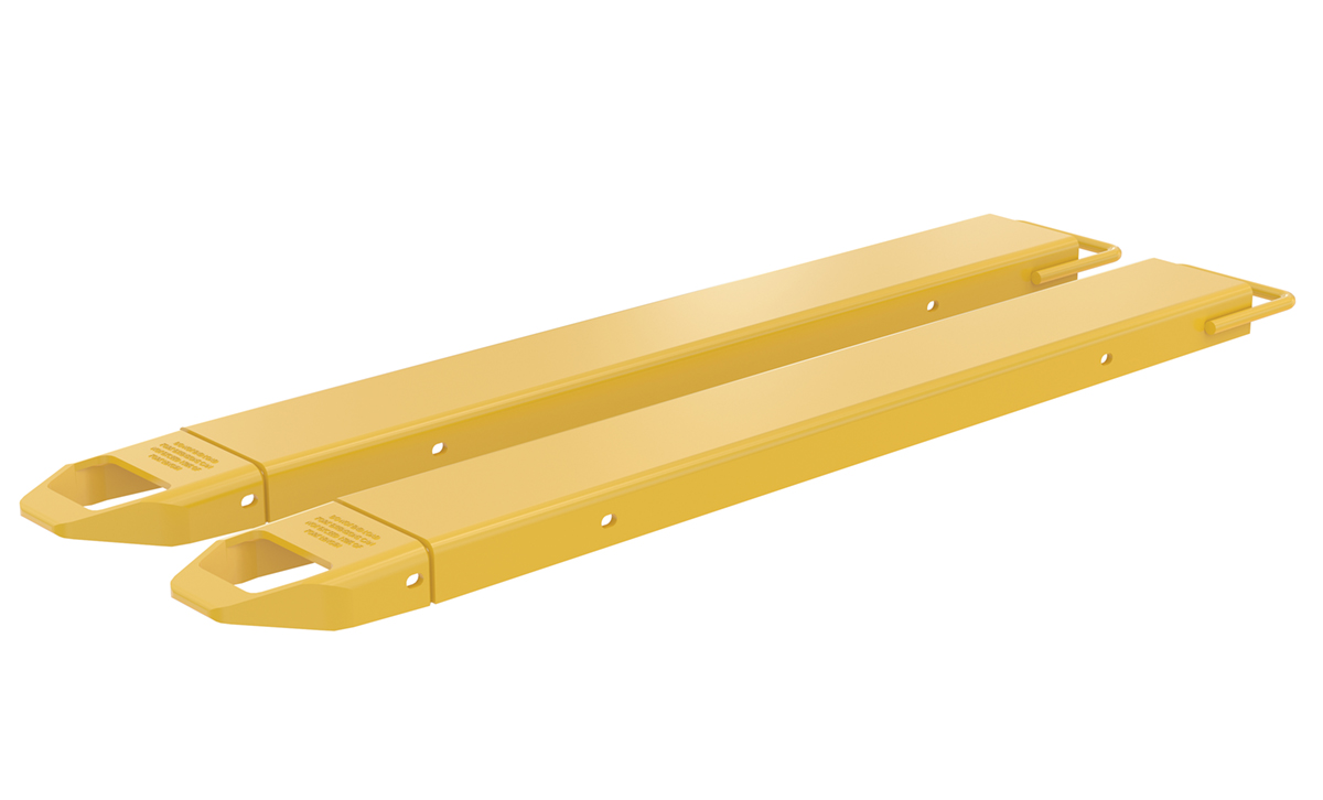 Vestil Steel Fork Extensions - 5 In. x 54 In. 4000 lb - Yellow