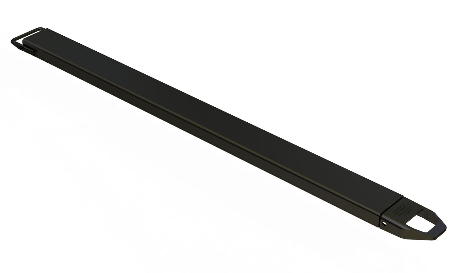 Vestil Steel Single Fork Extension - 5 In. x 84 In. 4,000 lb - Black