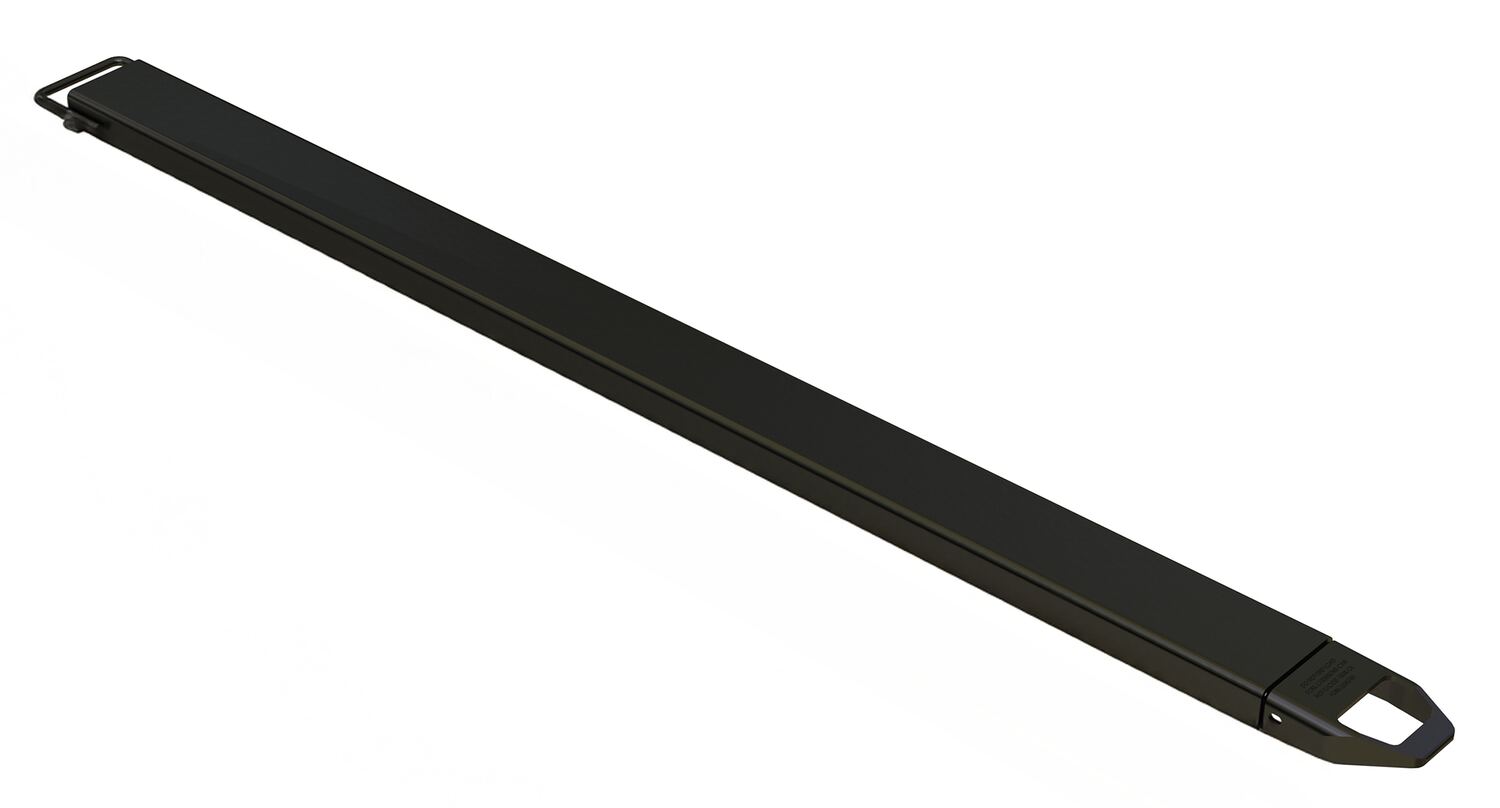 Vestil Steel Single Fork Extension - 6 In. x 96 In. 4,000 lb - Black