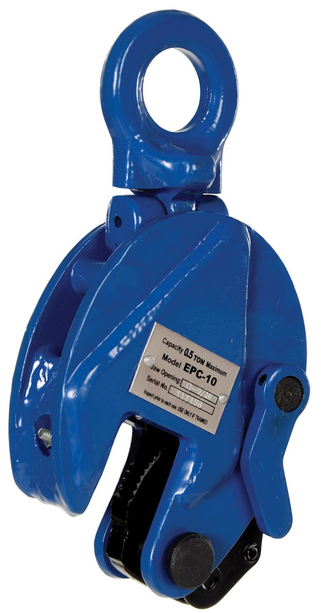 Vestil Steel Vertical Plate Clamp - 1,000 lb - Blue