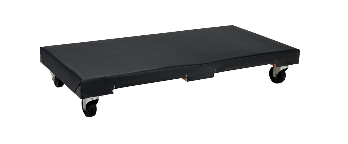 Vestil Hardwood Dolly Vinyl Cover - 24 In. x 48 In. 1200 lb - Black
