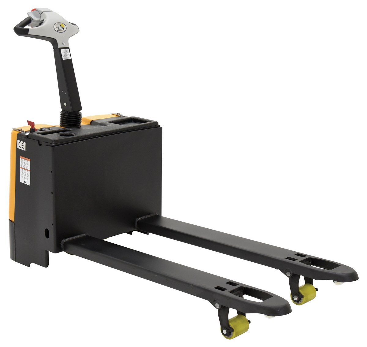 Vestil Steel Fully Powered Electric Pallet Truck - 25 In. x 48 In. 3,300 lb - Black