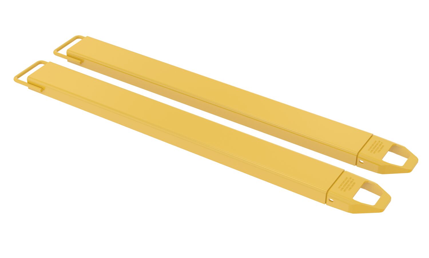 Vestil Steel Fork Extensions - 6 In. x 63 In. 4,000 lb - Yellow