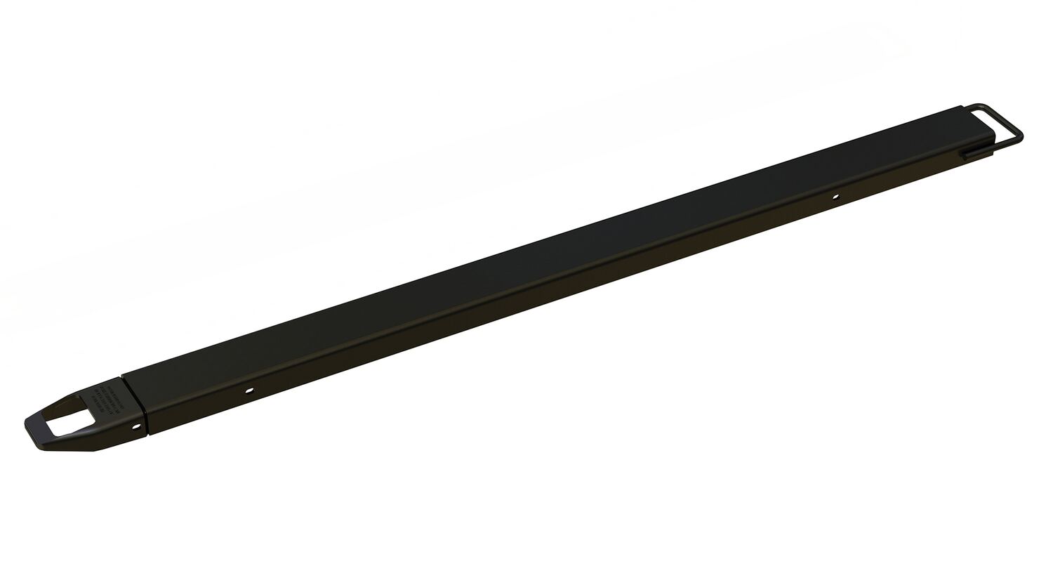Vestil Steel Single Fork Extension - 4 In. x 84 In. 4000 lb - Black