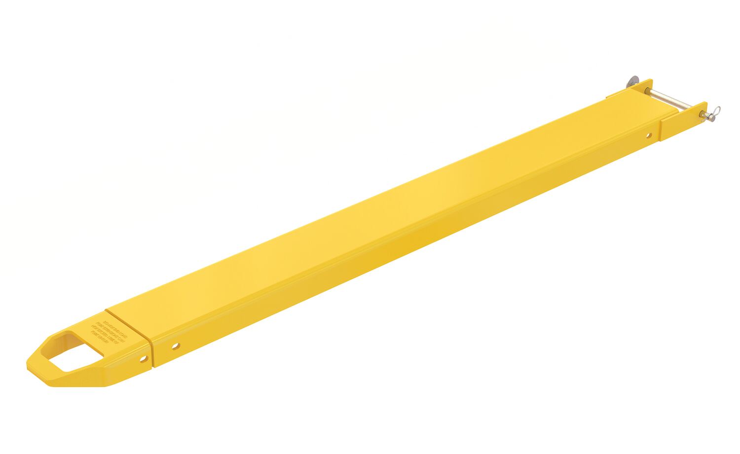 Vestil Steel Pin Style Single Fork Extension - 5 In. x 66 In. 4,000 lb - Yellow