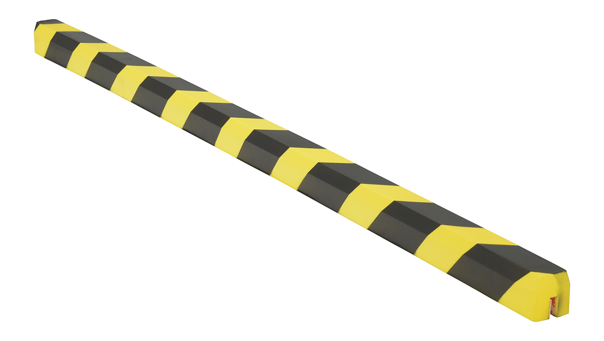 Vestil Polyurethane Foam Edge Guard - 5/16 In. Slot Width Black / - Yellow