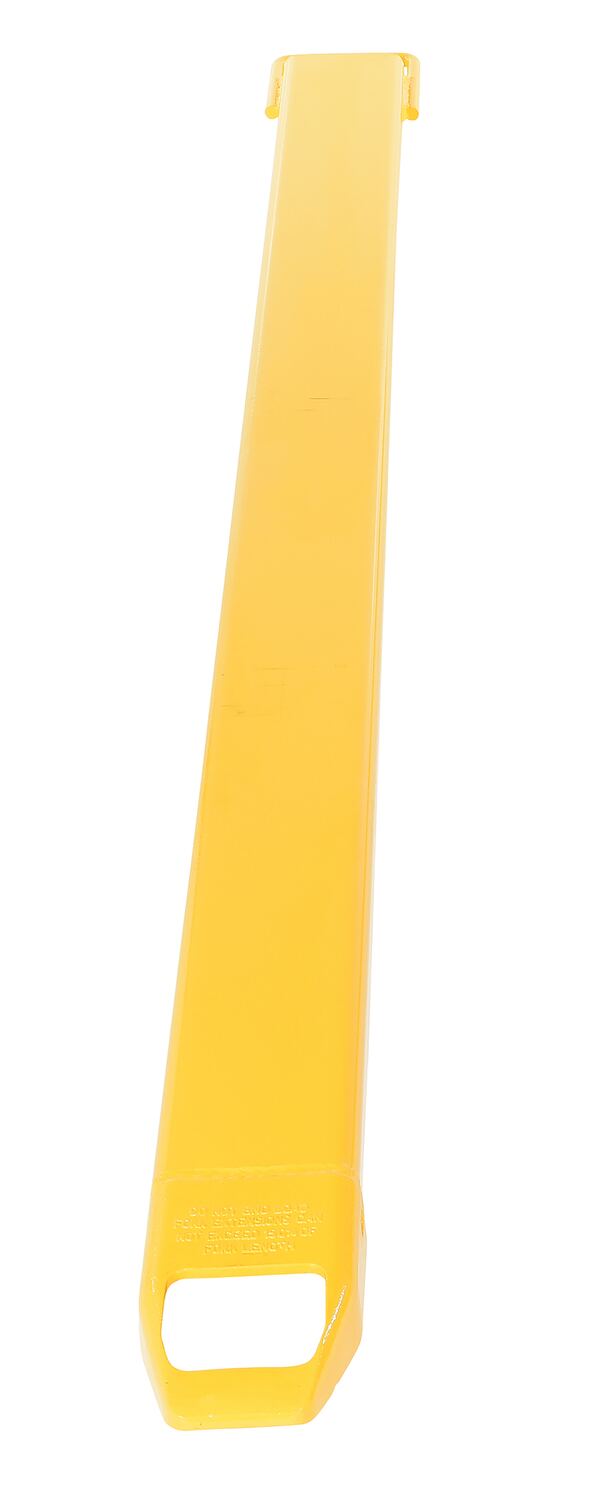 Vestil Steel Single Fork Extension - 4 In. x 84 In. 4000 lb - Yellow