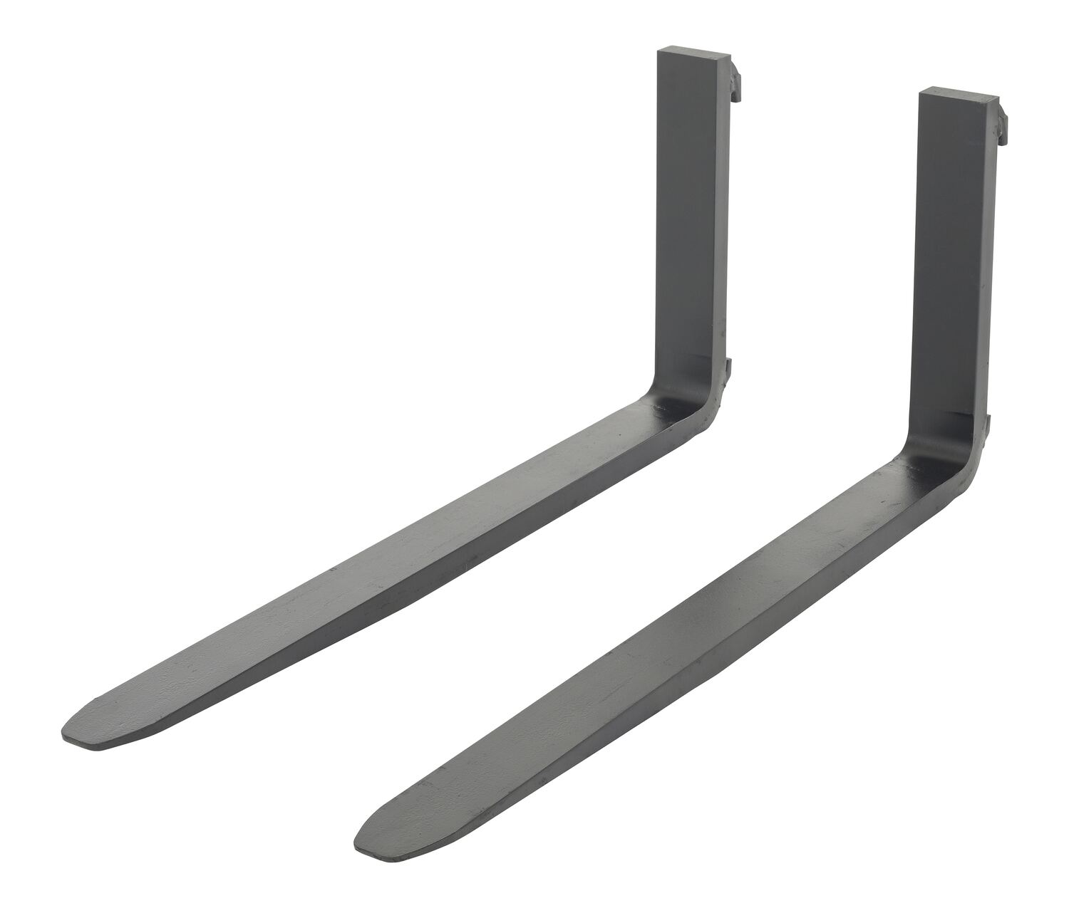 Vestil Forged Steel Forks with Carriage Pin - 48 In. x 1-1/4 In. 3,000 lb - Black