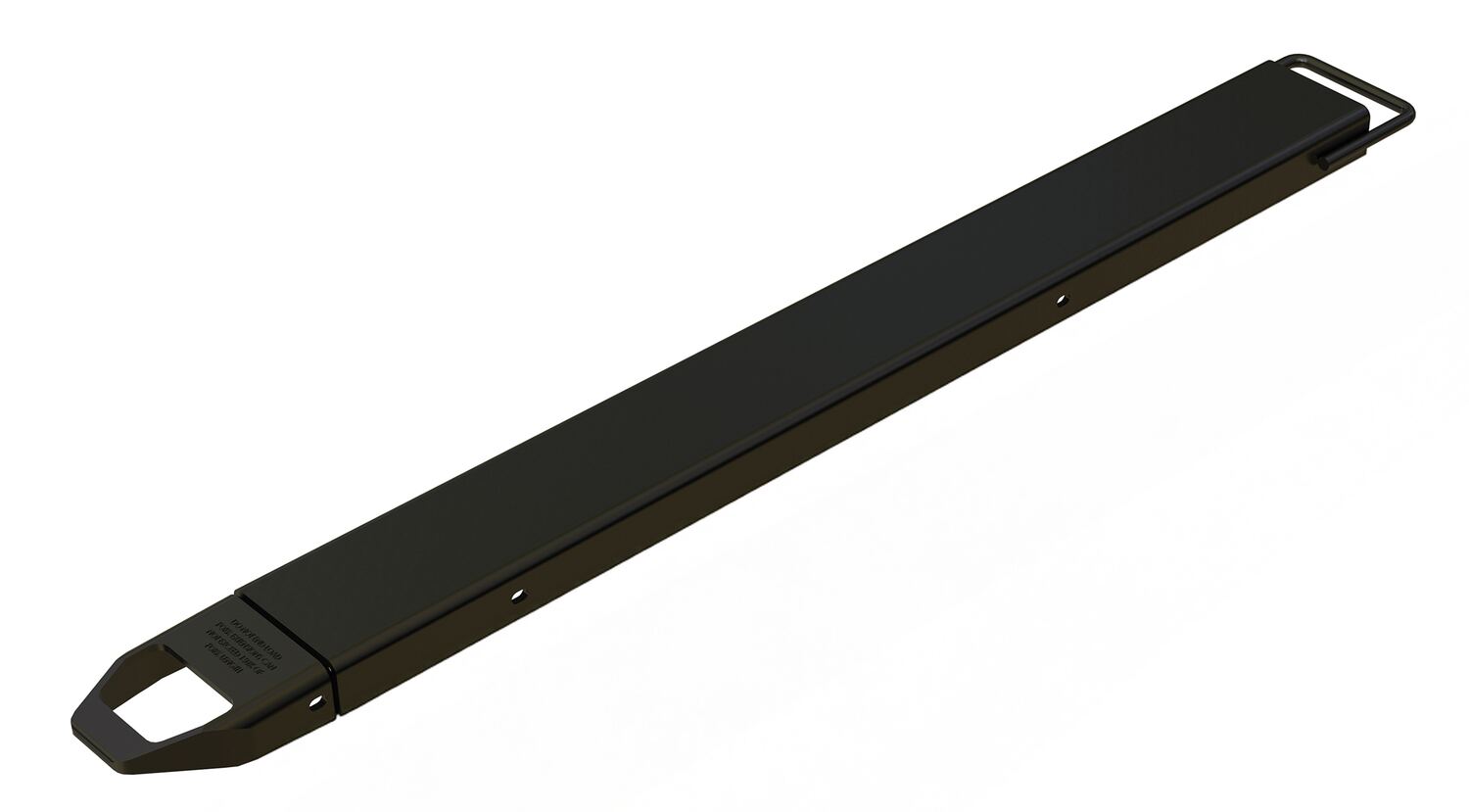 Vestil Steel Single Fork Extension - 6 In. x 63 In. 4,000 lb - Black