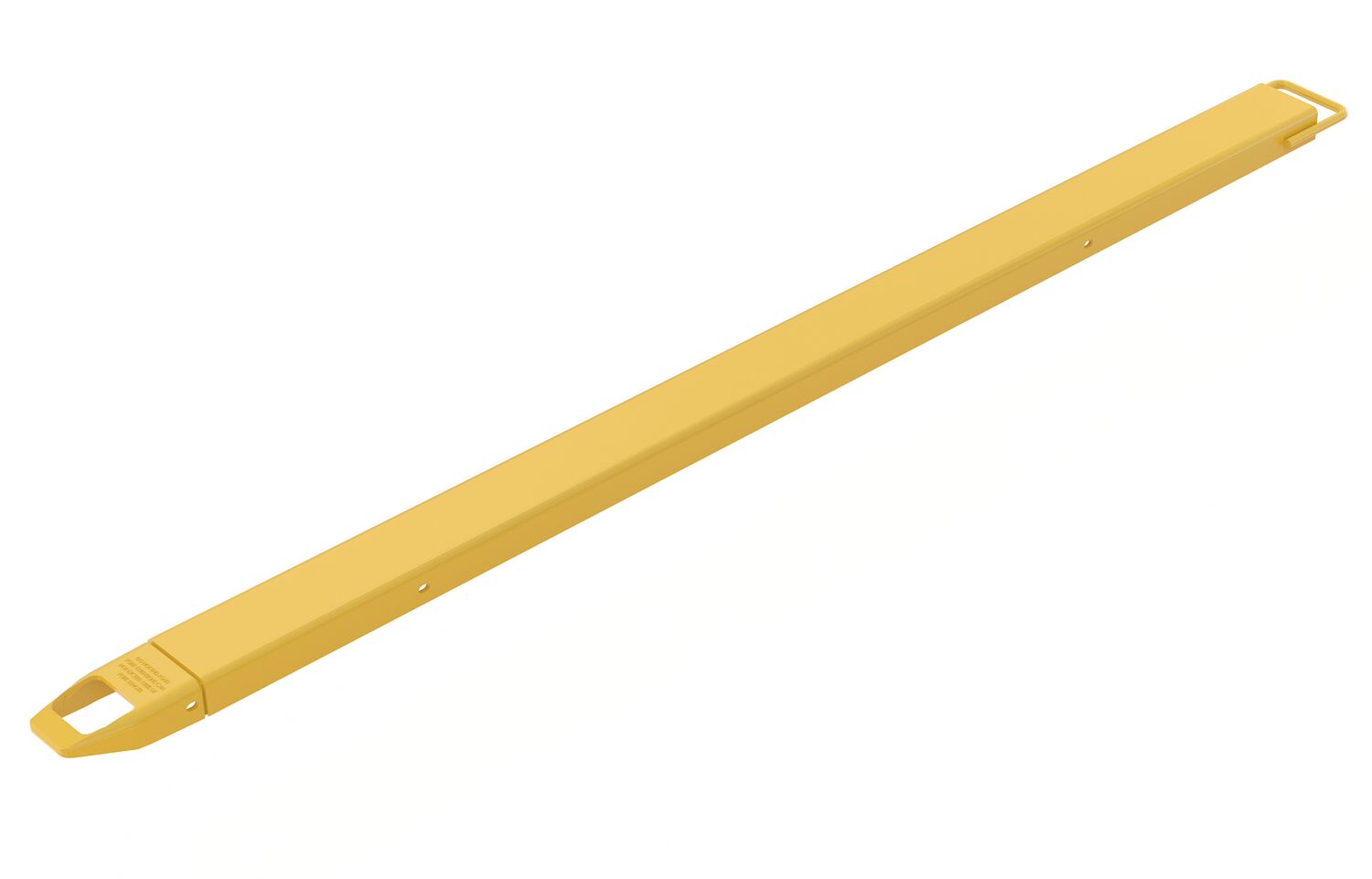 Vestil Steel Single Fork Extension - 4 In. x 96 In. 4000 lb - Yellow