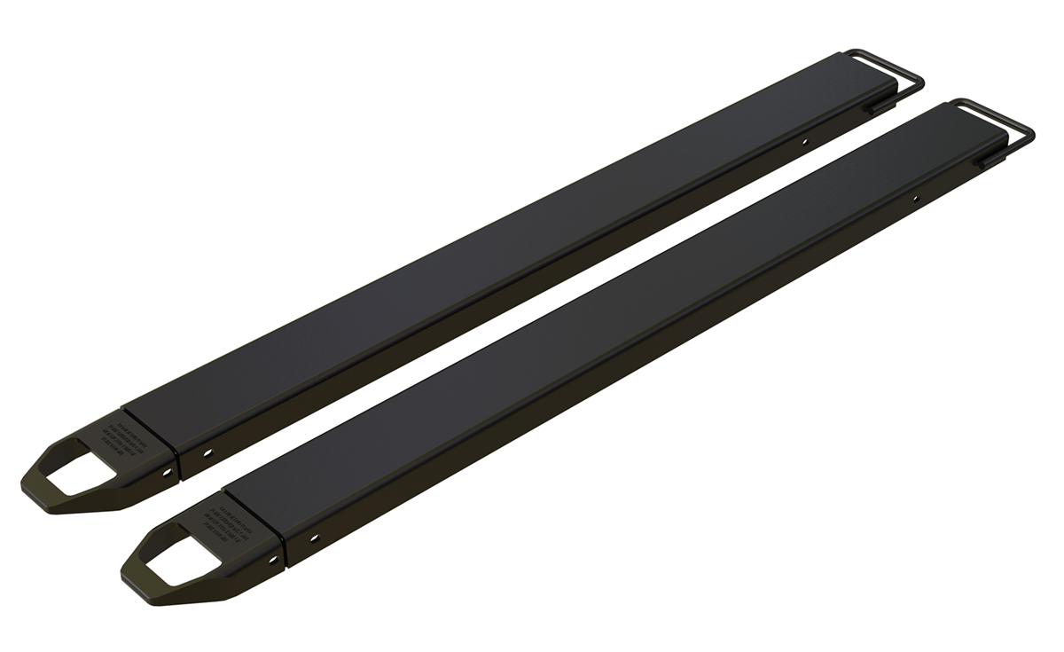 Vestil Steel Fork Extensions - 5 In. x 72 In. 4,000 lb - Black