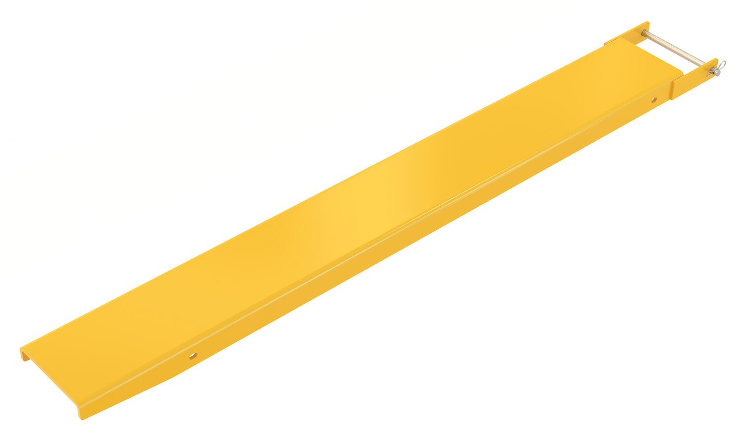 Vestil Steel Pin Style Single Fork Extension - 8 In. x 66 In. 4,000 lb - Yellow