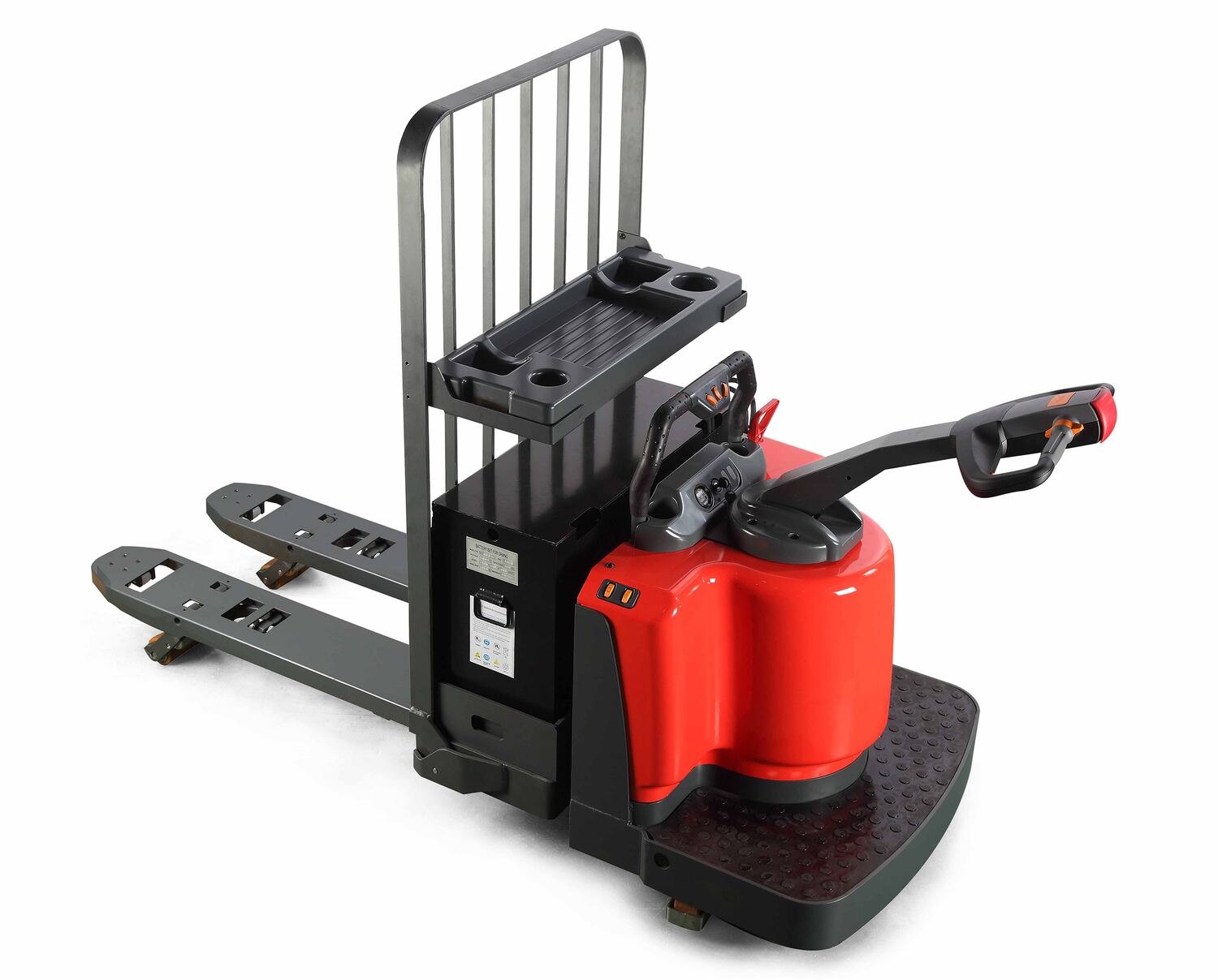 Vestil Steel Fully Powered Electric Pallet Truck with Lead Acid Batteries - 27 In. x 48 In. 6000 lb - Black