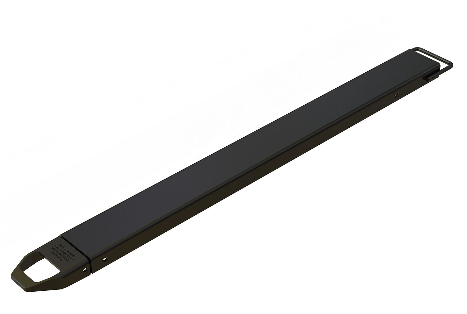 Vestil Steel Single Fork Extension - 5 In. x 72 In. 4,000 lb - Black