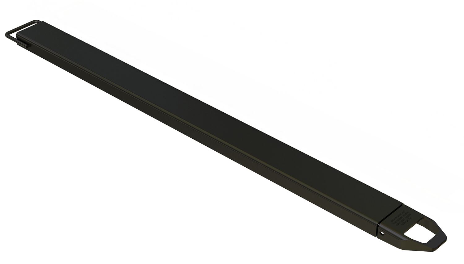 Vestil Steel Single Fork Extension - 6 In. x 84 In. 4,000 lb - Black