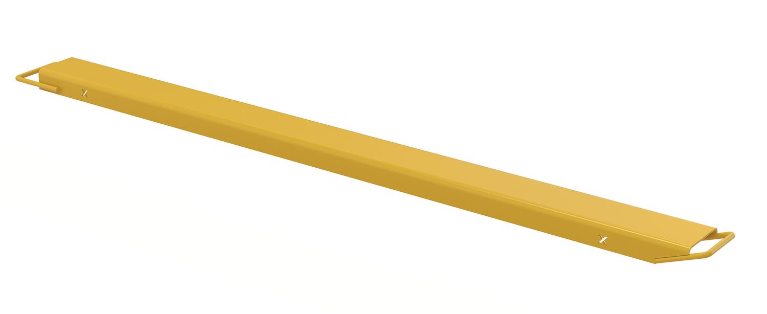 Vestil Steel High Strength Single Fork Extension - 6 In. x 63 In. 4,000 lb - Yellow