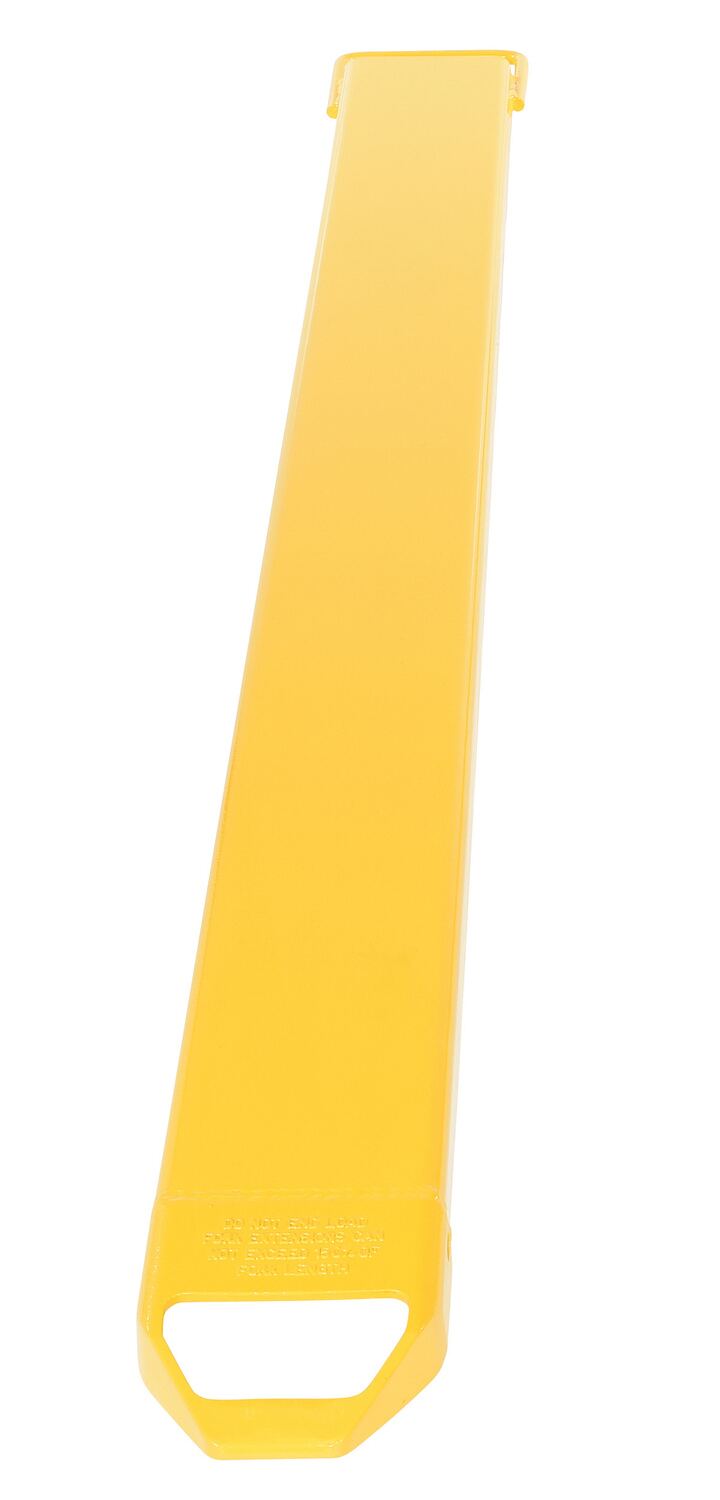 Vestil Steel Single Fork Extension - 6 In. x 84 In. 4,000 lb - Yellow