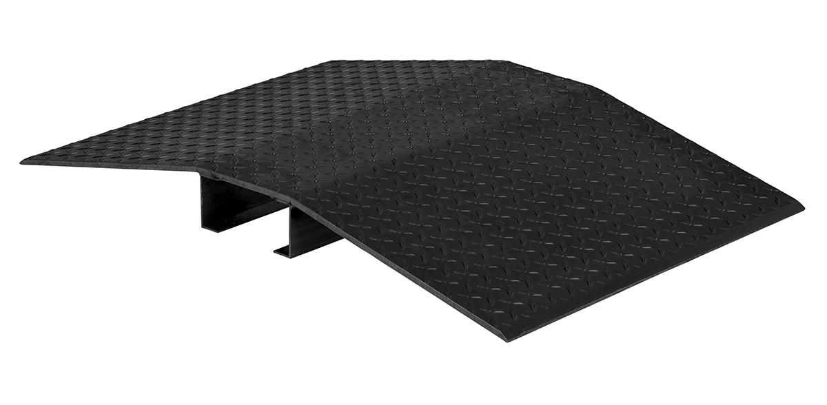 Vestil Fabricated Aluminum Hose and Cable Crossovers - 24 In. x 48 In. 2000 lb - Black