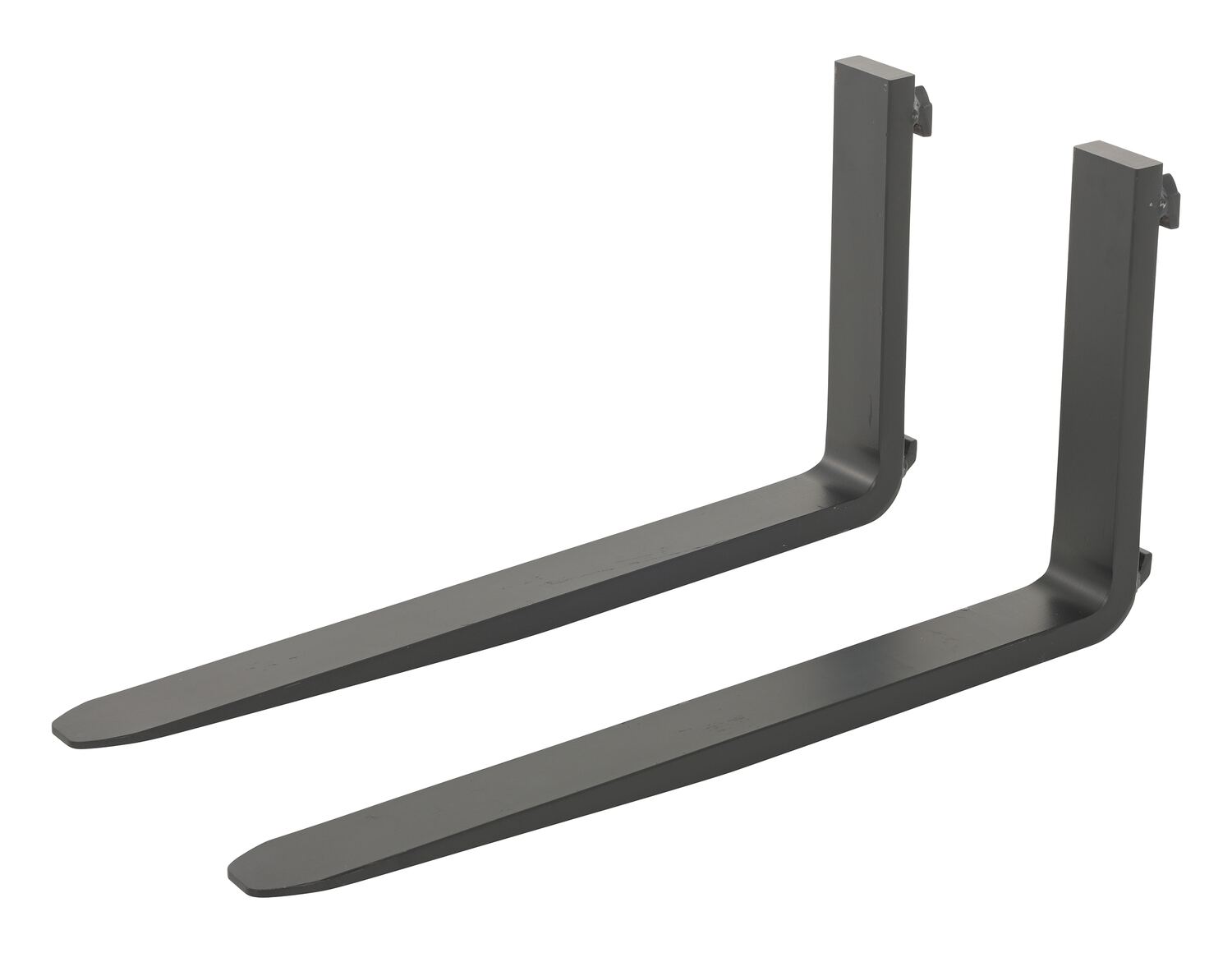 Vestil Forged Steel Forks with Carriage Pin - 42 In. x 1-1/2 In. 4,000 lb - Black