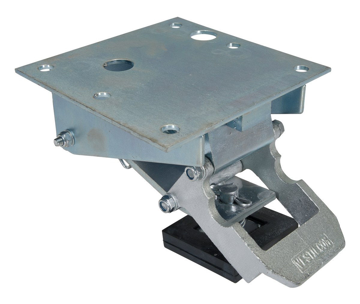 Vestil Steel Low Profile Floor Lock - 3-3/4 In. to 4-9/16 In. Height - Silver