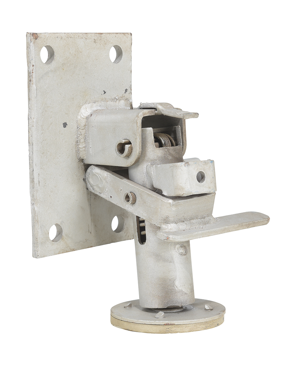 Vestil Steel Floor Lock - 7 In. to 8-3/16 In. Height - Silver