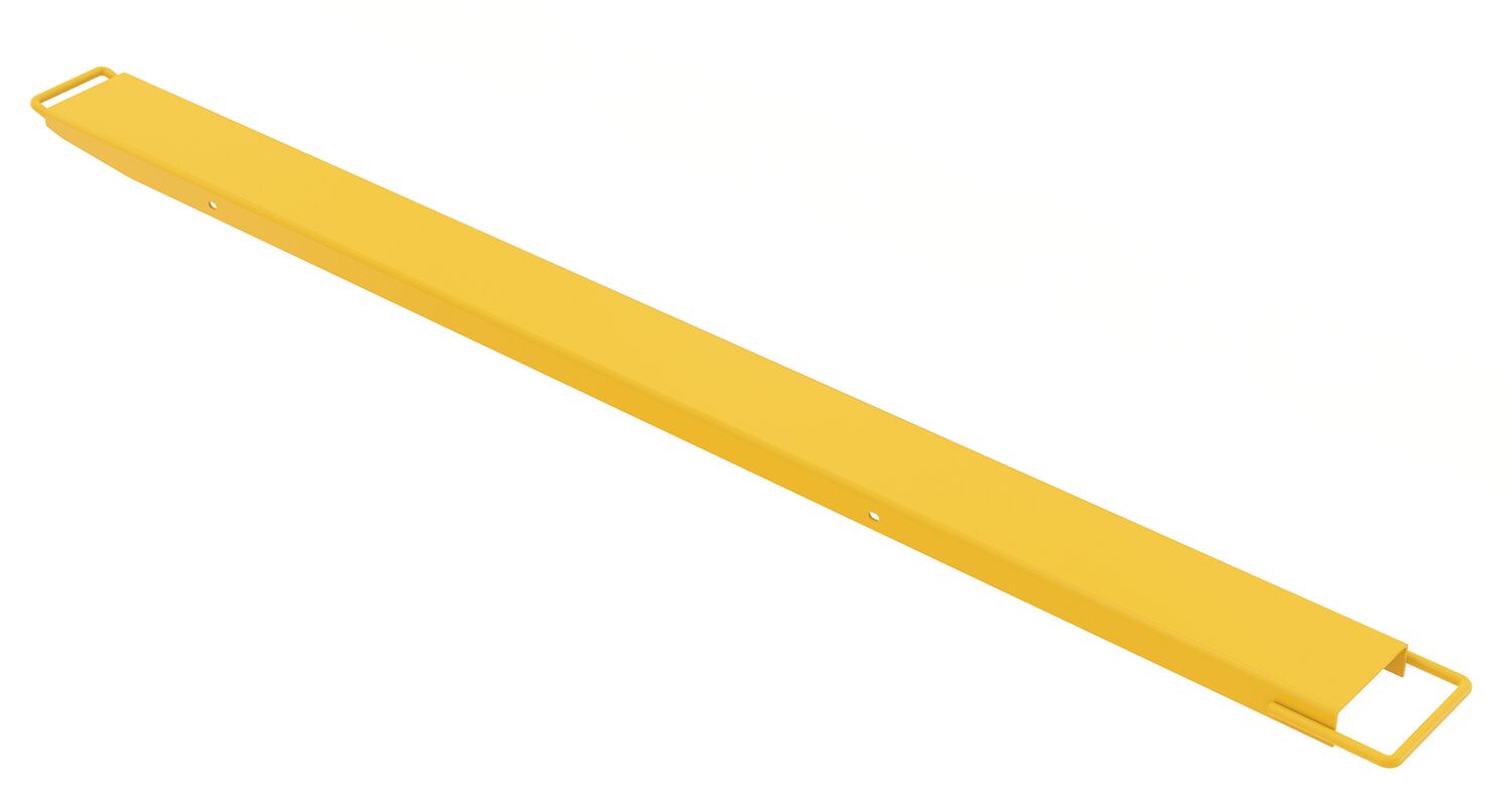 Vestil Steel High Strength Single Fork Extension - 6 In. x 96 In. 4,000 lb - Yellow