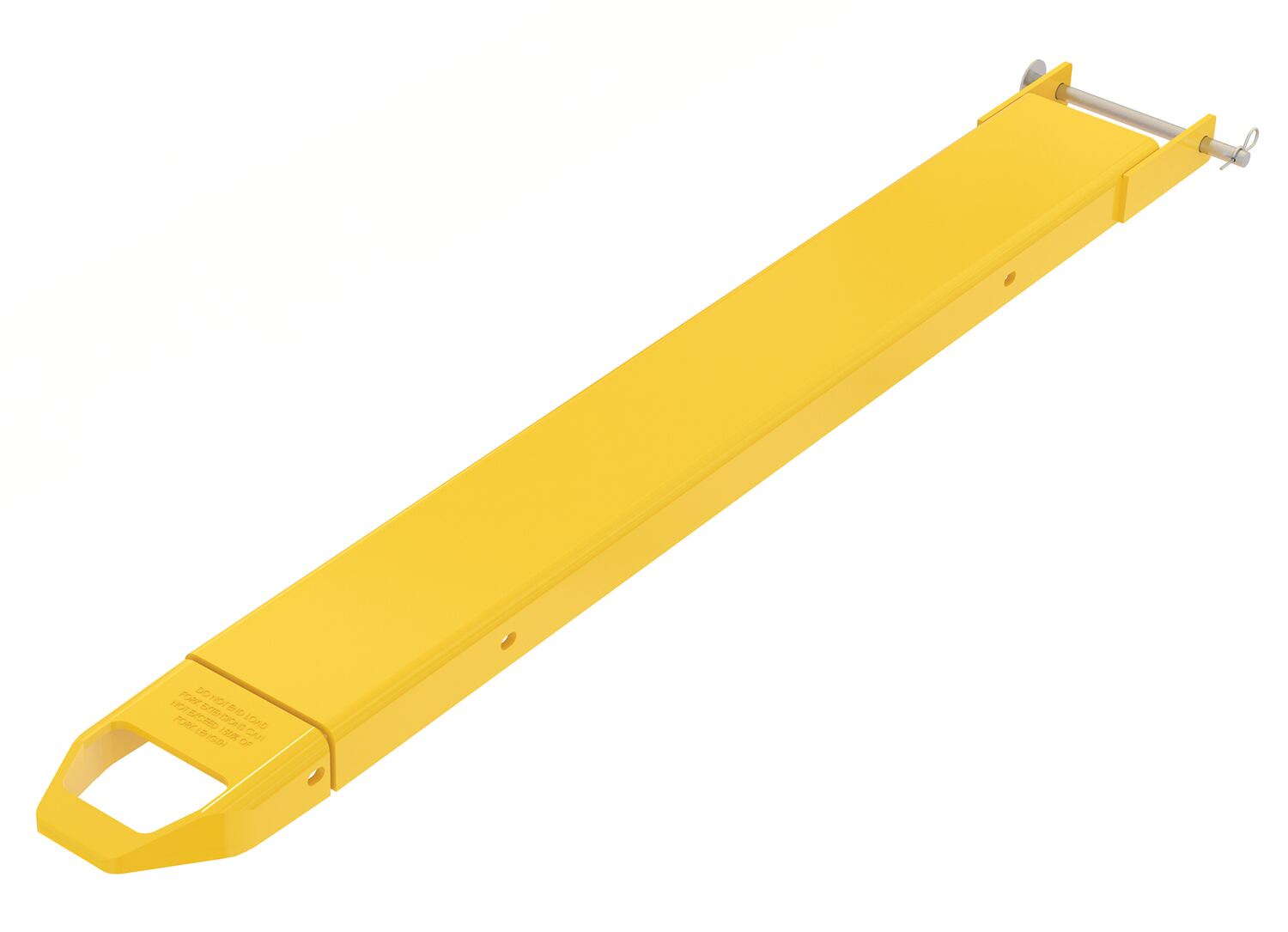 Vestil Steel Pin Style Single Fork Extension - 6 In. x 54 In. 4,000 lb - Yellow