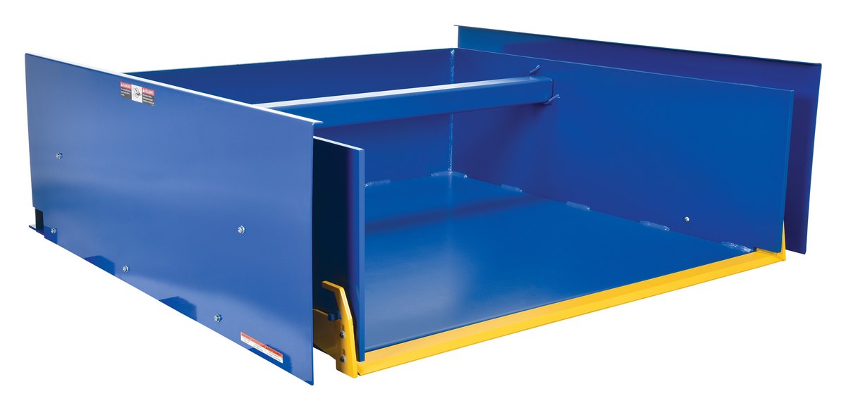 Vestil Steel Ground Lift Tilter - 59-1/4 In. x 64-1/2 In. x 20-5/8 In. 4000 lb - Blue