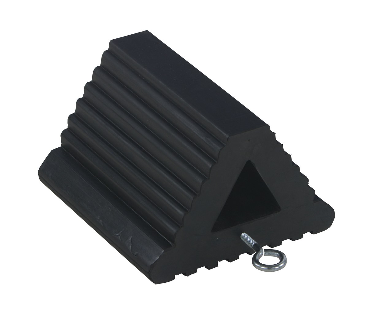 Vestil Extruded Rubber Wheel Chock - 8-1/2 In. x 8-1/2 In. x 6 In. - Black