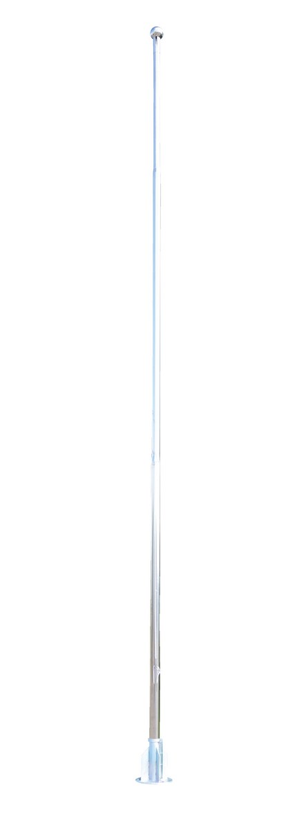 Vestil Stainless Steel Flagpole - 25 Ft. Height - Silver