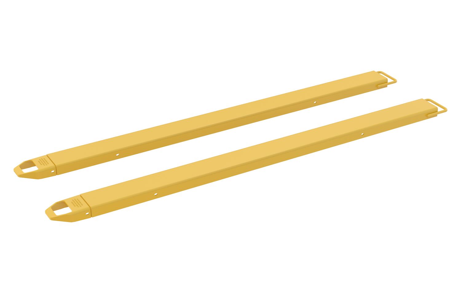 Vestil Steel Fork Extensions - 6 In. x 96 In. 4,000 lb - Yellow