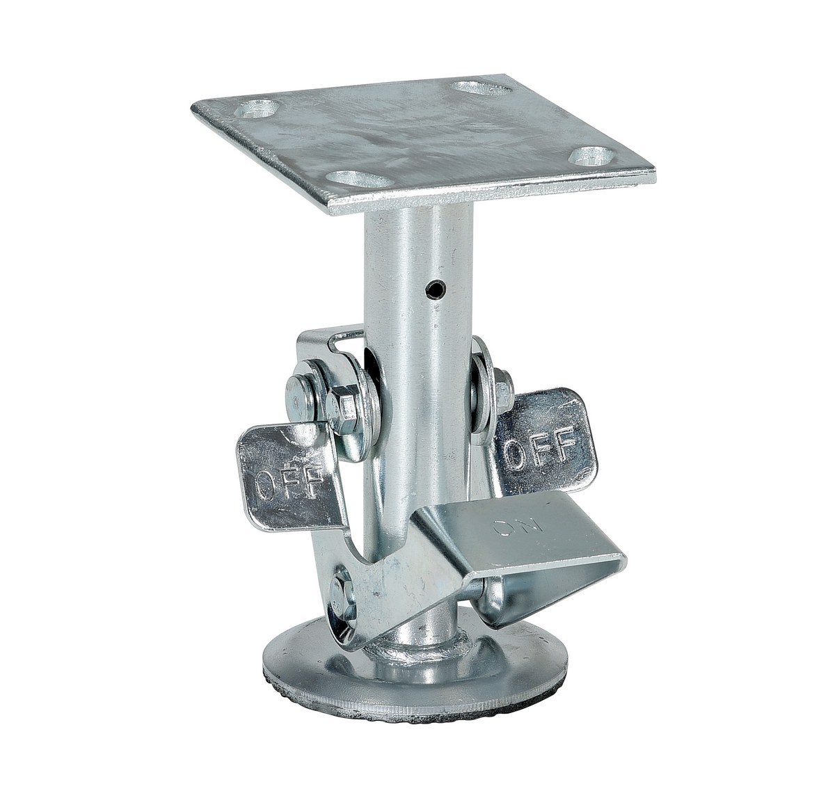 Vestil Galvanized Steel Top Mount Floor Lock - 6-1/2 to 7-1/4 In. Height - Gray