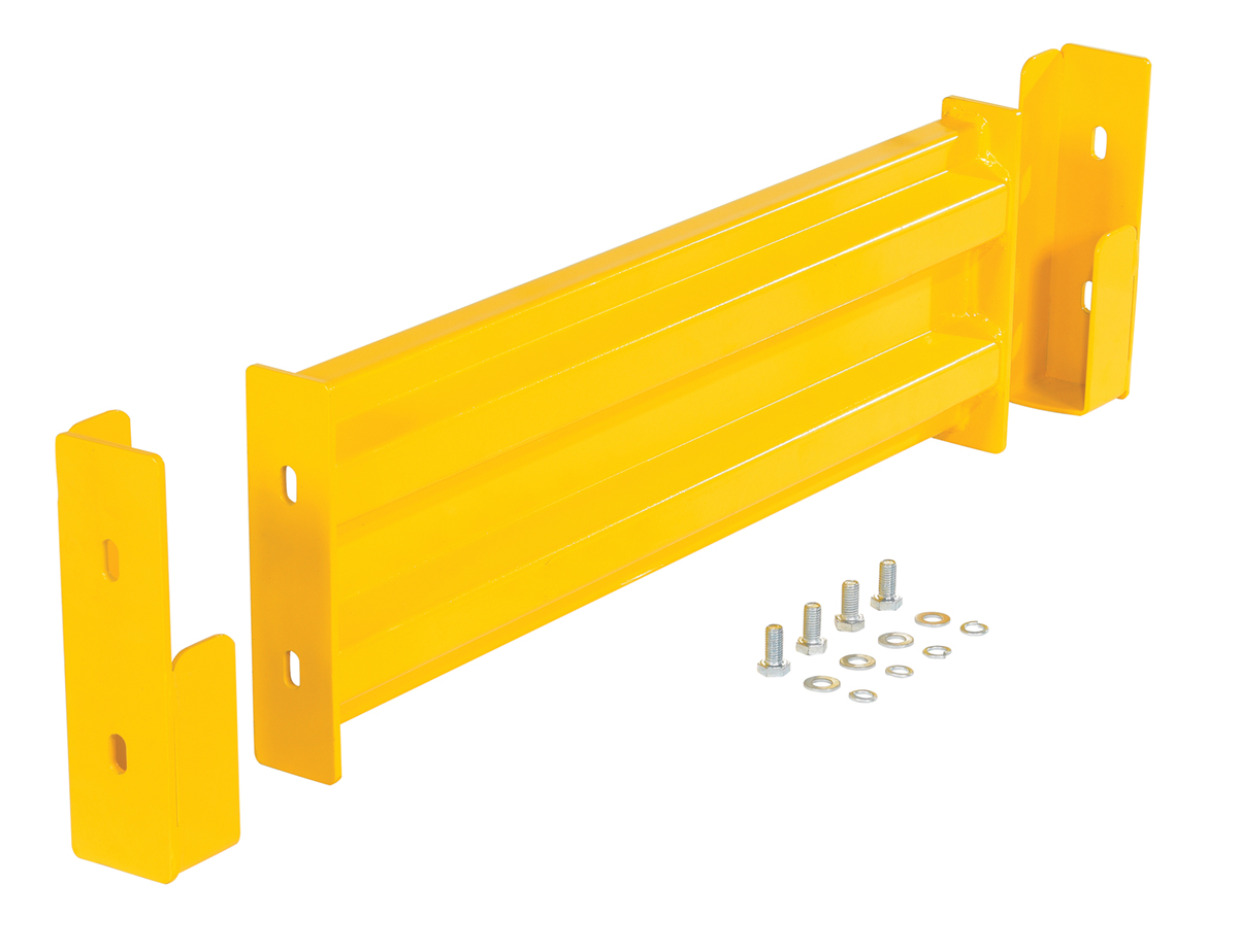 Vestil Steel 2 Ribbed Drop In Style Guard Rail - 30 In Length - Yellow