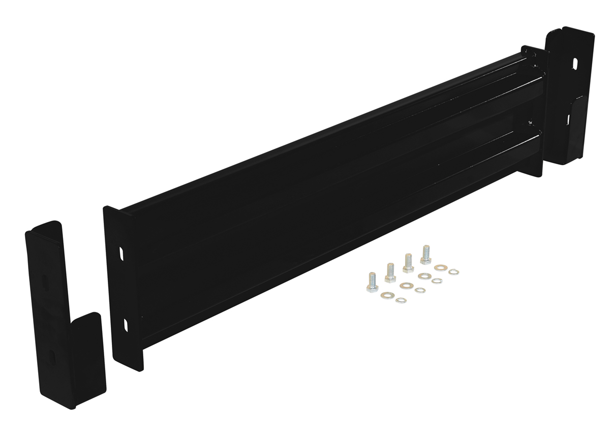 Vestil Steel 2 Ribbed Drop In Style Guard Rail - 42 In. Length - Black