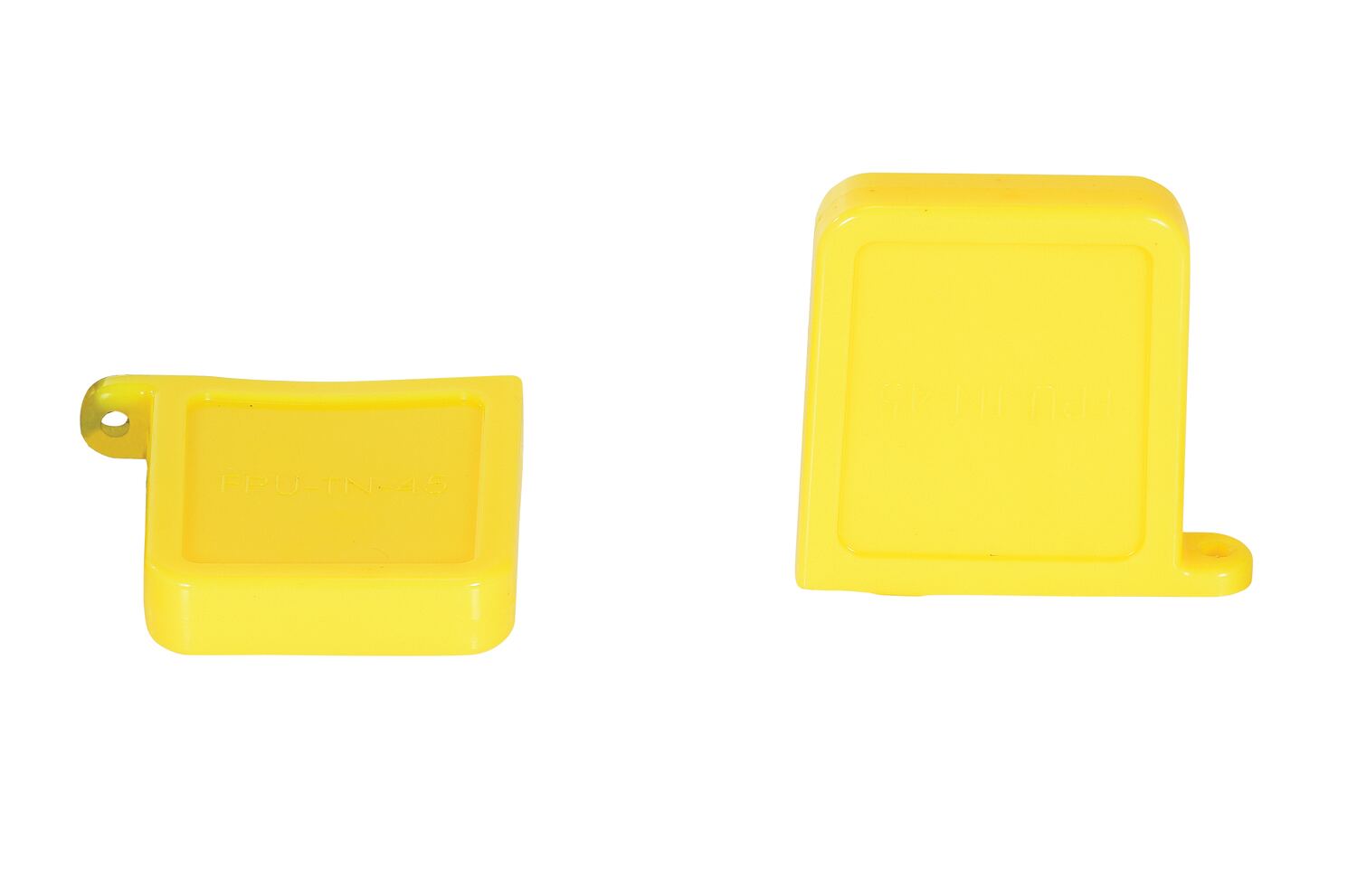 Vestil Thin Polyurethane Magnetic Fork Tip Protector - 5-5/8 In. x 3/4 In. Fork Pocket - Yellow