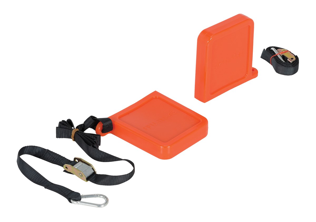 Vestil Thin Polyurethane Fork Tip Protector - 5-5/8 In. x 3/4 In. Fork Pocket - Orange