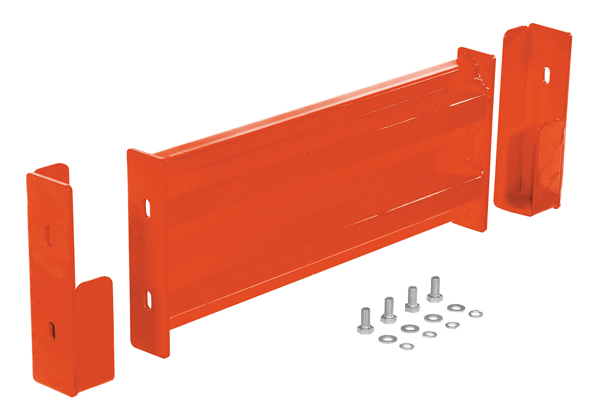 Vestil Steel 2 Ribbed Drop In Style Guard Rail - 18 In. Length - Orange